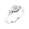 Image 2 : Natural 0.82 CTW Diamond Solitaire Ring 18K White Gold