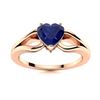 Image 1 : Natural 1.26 CTW Sapphire Solitaire Ring 14K Rose Gold