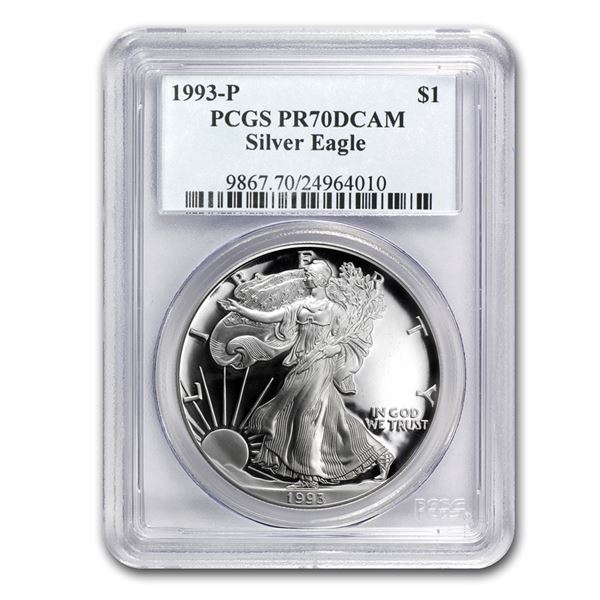 1993-P Proof Silver American Eagle PR-70 PCGS (Registry Set)