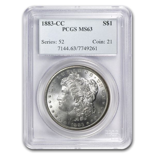 1883-CC Morgan Dollar MS-63 PCGS