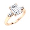 Image 2 : Natural 0.73 CTW Diamond Solitaire Ring 14K Rose Gold