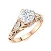 Image 2 : Natural 1.99 CTW Diamond Solitaire Ring 18K Rose Gold