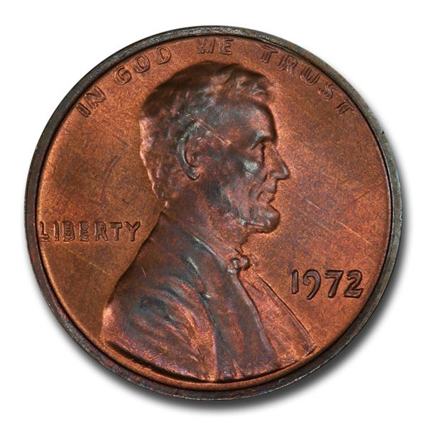 1972 Lincoln Cent MS-65 PCGS (Red/Brown, Doubled Die Obverse)