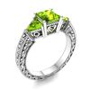 Image 2 : Natural 2.13 CTW Peridot Solitaire Ring 18K White Gold