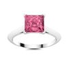 Image 1 : Natural 1.21 CTW Tourmaline Solitaire Ring 14K White Gold