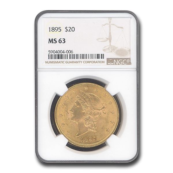 1895 $20 Liberty Gold Double Eagle MS-63 NGC