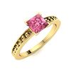Image 2 : Natural 1.22 CTW Tourmaline Solitaire Ring 18K Yellow Gold