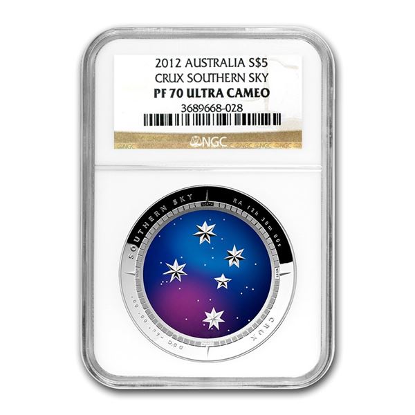 2012 Australia $5 Crux Southern Sky PF-70 NGC