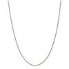 Image 1 : 14k Rose Gold 1.2 mm Diamond-cut Spiga Chain Necklace - 18 in.