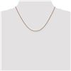 Image 2 : 14k Rose Gold 1.2 mm Diamond-cut Spiga Chain Necklace - 18 in.