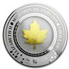 Image 2 : 2019 Solomon Islands 2 oz Silver Embracing Gold: Maple Leaf