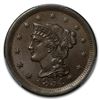 Image 2 : 1854 Large Cent MS-65 PCGS (Brown, Rotated Reverse)