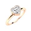 Image 2 : Natural 0.51 CTW Topaz Solitaire Ring 18K Rose Gold