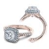 Image 1 : Natural 2.02 CTW Diamond Engagement Halo Ring 18KT Rose Gold
