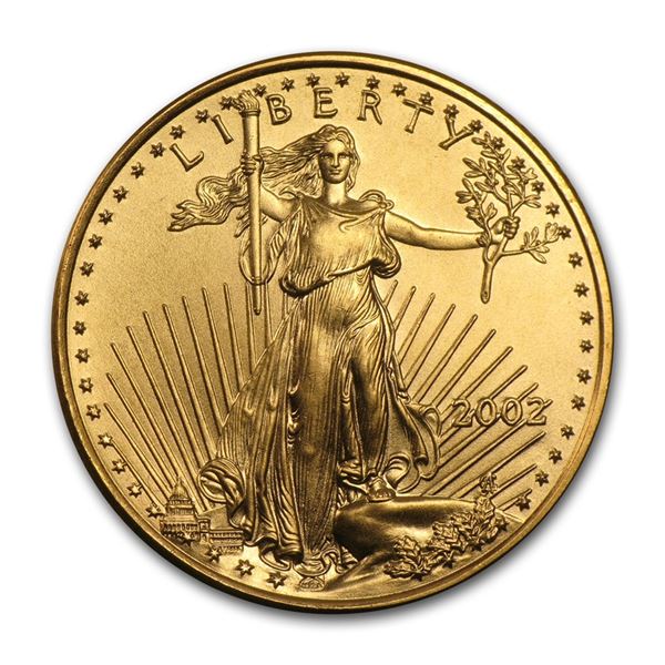 2002 1/4 oz Gold American Eagle BU