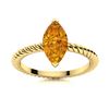 Image 1 : Natural 0.27 CTW Citrine Solitaire Ring 18K Yellow Gold