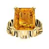 Image 1 : Natural 4.94 CTW Citrine Solitaire Ring 14K Yellow Gold