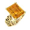Image 2 : Natural 4.94 CTW Citrine Solitaire Ring 14K Yellow Gold