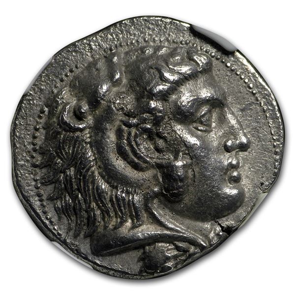 Macedon Tetradrachm Alexander III (336-323 BC) Ch XF NGC (Mosaic)