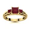 Image 1 : Natural 1.22 CTW Ruby Solitaire Ring 14K Yellow Gold