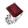 Image 2 : Natural 6.26 CTW Ruby Solitaire Ring 14K White Gold