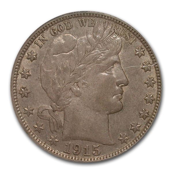 1915-D Barber Half Dollar AU-50 NGC