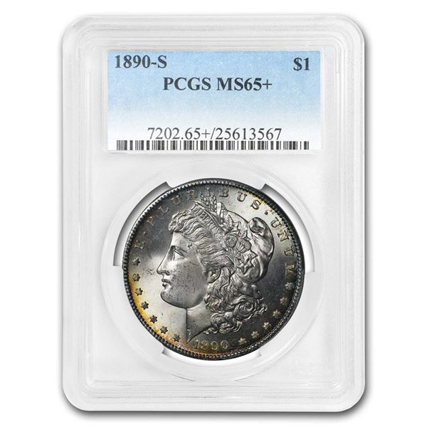 1890-S Morgan Dollar MS-65+ PCGS