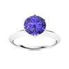 Image 1 : Natural 1.21 CTW Tanzanite Solitaire Ring 14K White Gold