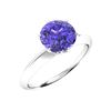 Image 2 : Natural 1.21 CTW Tanzanite Solitaire Ring 14K White Gold