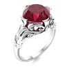 Image 2 : Natural 2.97 CTW Ruby Solitaire Ring 18K White Gold