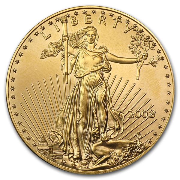 2008 1 oz Gold American Eagle BU