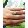 Image 3 : Natural 2.22 CTW Canary Yellow Square Radiant Cut Diamond Engagement Ring 14KT White Gold