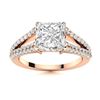 Image 1 : Natural 1.73 CTW Diamond Solitaire Ring 14K Rose Gold