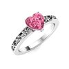 Image 2 : Natural 1.55 CTW Tourmaline Solitaire Ring 14K White Gold