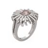 Image 1 : 2.95 ctw Morganite & Diamond Ring 18K White Gold - REF-190F9M