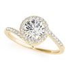 Image 2 : 0.75 ctw Certified VS/SI Diamond Bypass Ring 18k Yellow Gold - REF-85Y9X