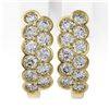 Image 2 : 1.6 ctw Diamond Designer Earrings 18K Yellow Gold - REF-106M4G