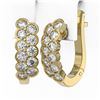 Image 3 : 1.6 ctw Diamond Designer Earrings 18K Yellow Gold - REF-106M4G
