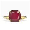 Image 1 : 6 ctw Ruby Designer Solitaire Engagment RNG 18k Yellow Gold - REF-49F3M