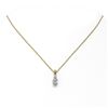Image 2 : 0.6 ctw Oval Cut Diamond Designer Necklace 18K Yellow Gold - REF-89N6F