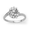 Image 1 : 0.25 ctw Certified VS/SI Diamond Ring 18k White Gold - REF-36H6R