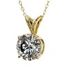 Image 2 : 1.07 ctw Certified Quality Diamond Necklace 10k Yellow Gold - REF-141Y3X