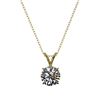Image 3 : 1.07 ctw Certified Quality Diamond Necklace 10k Yellow Gold - REF-141Y3X