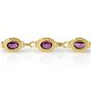 Image 2 : 5.10 ctw Amethyst Bracelet 10k Yellow Gold - REF-27Y3X