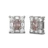 Image 2 : 3.5 ctw Morganite & Diamond Earrings 18K White Gold - REF-178X2A