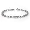 Image 1 : 5.0 ctw Tanzanite Bracelet 14k White Gold - REF-87R3K