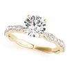 Image 2 : 0.93 ctw Certified VS/SI Diamond Ring 18k Yellow Gold - REF-87G8W
