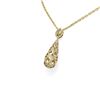 Image 2 : 3.51 ctw Canary Citrine & Diamond Necklace 18K Yellow Gold - REF-242A8N