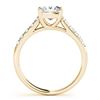 Image 2 : 0.85 ctw Certified VS/SI Princess Diamond Ring 18k Yellow Gold - REF-99X5A