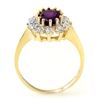 Image 2 : 1.19 ctw Amethyst & Diamond Ring 10k Yellow Gold - REF-23X9A